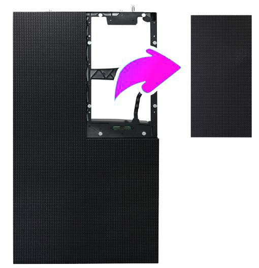 LED Videowand PRO - DAZZL Outd. P6,9, je 8,5 kg, IP 65, max 250W, 4500 NITS,