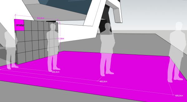 LED Wand P2 Messe SET B350 x H200 cm - 7qm - COMET RN2,97S Pro - LED Videowand - mieten