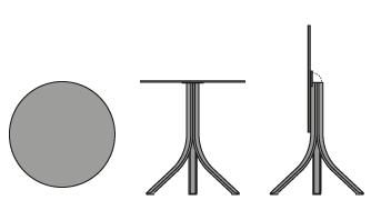 PUSH - Bistro / Stehtisch - weiß - MYYOUR