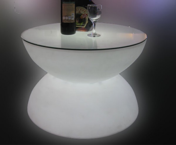 Coffee LT rund LED - Loungetisch mieten