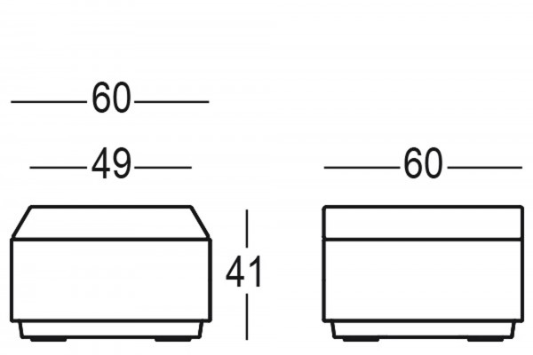 BIG CUT POUF - Hocker