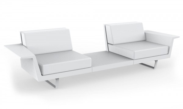 FLAT - Sofa 2 Sitzer + Tisch