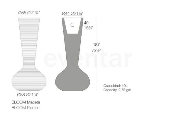BLOOM - Pflanzgefäß