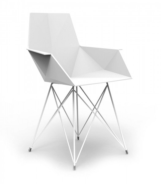 FAZ - Stuhl mit Armlehne Edelstahl