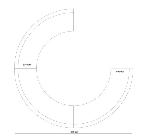 FIESTA rund VONDOM - mobile, leuchtende LED Bar / Theke mieten
