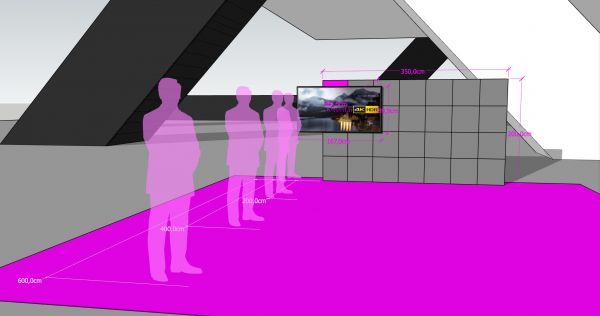 LED Wand P2 Messe SET B350 x H200 cm - 7qm - COMET RN2,97S Pro - LED Videowand - mieten