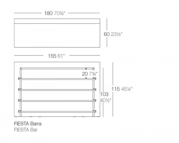 FIESTA - Bar Theke gerade