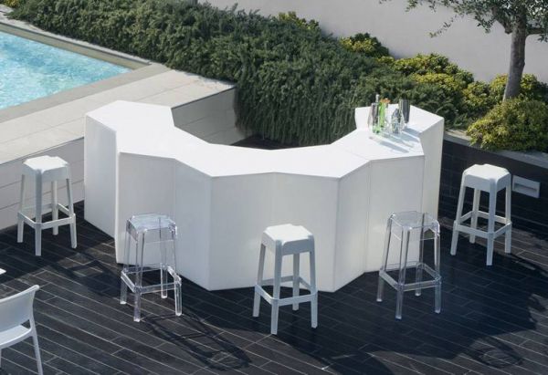 Iceberg PEDRALI - mobile, leuchtende LED Bar / Theke mieten