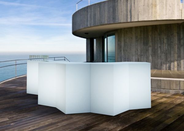 Iceberg PEDRALI - mobile, leuchtende LED Bar / Theke mieten