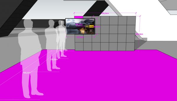 LED Wand P2 Messe SET B350 x H200 cm - 7qm - COMET RN2,97S Pro - LED Videowand - mieten