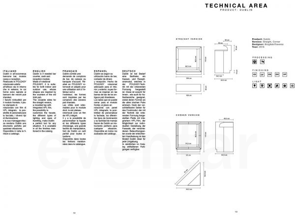 DUBLIN GERADE - Bar Theke mieten