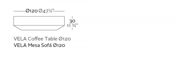 VELA CHILL - runder Kaffee Lounge Tisch