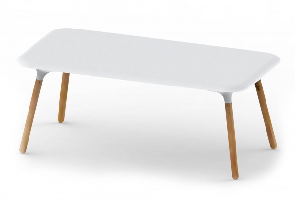 SLOO - Tisch mit Holzbeinen
