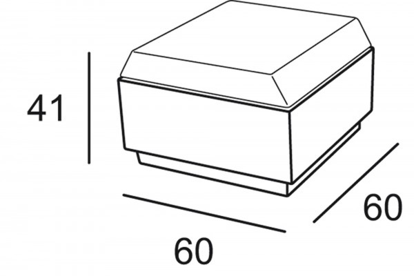 BIG CUT POUF - Hocker