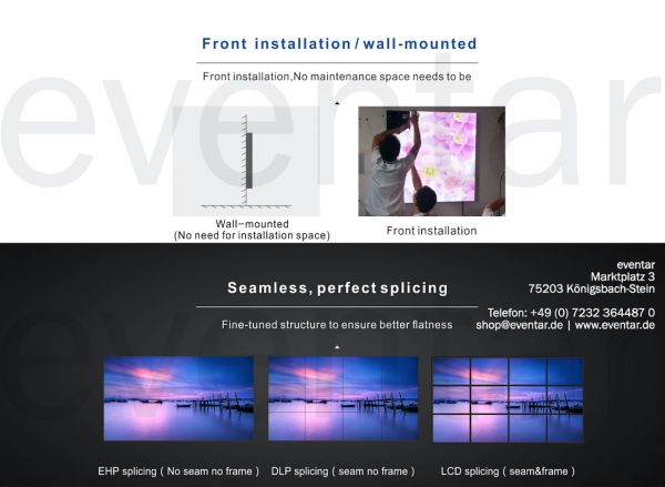 UHD EHP TV 1,26 FRONT FIX In - LED Videowand