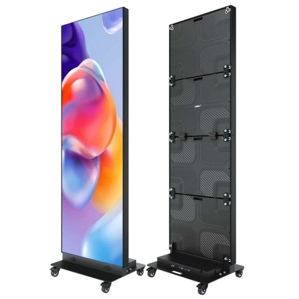 LED Video Poster indoor mobil - LCM 1.86 TV - 640 × 1920 mm