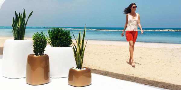 ORGANIC - eckiges hohes Pflanzgefäß