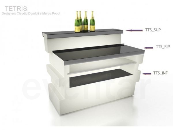 Regalboden INF Edelstahl - TETRIS STRAIGHT