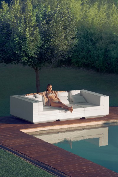 VELA - Sonnenliege Sofa ohne Armlehne