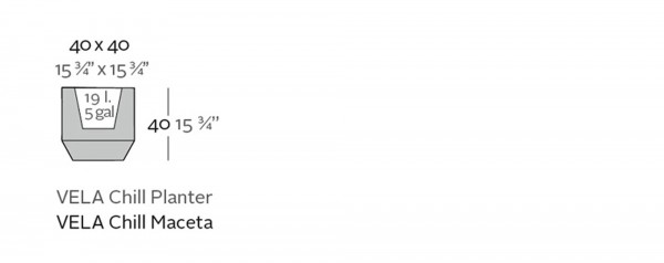 VELA CHILL - Pflanzgefäß