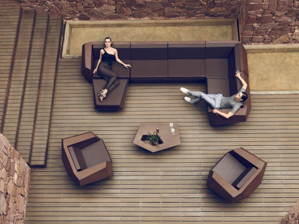 FAZ - Sofa ohne Armlehne - weiß - VONDOM - mieten