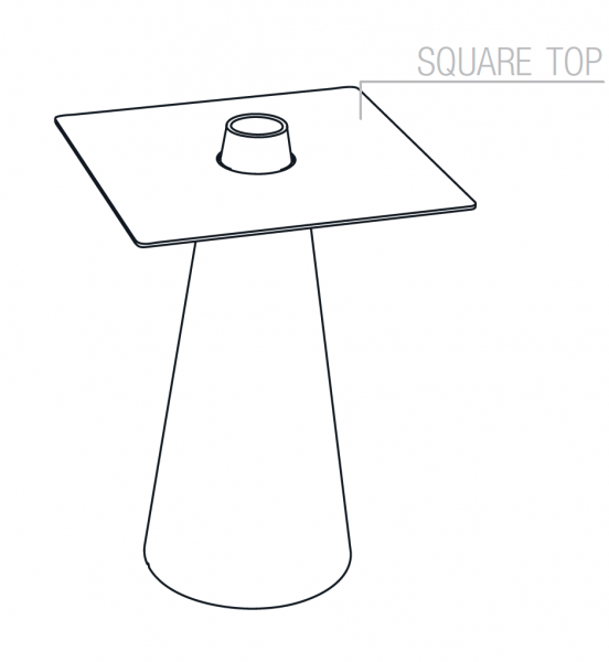 PEAK - quadratischer Tisch