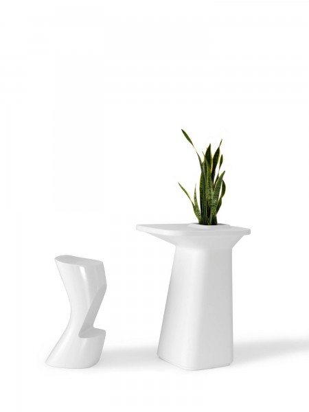 MOMA VONDOM Stehtisch weiß VONDOM - beleuchtbar - Aussteller B Ware