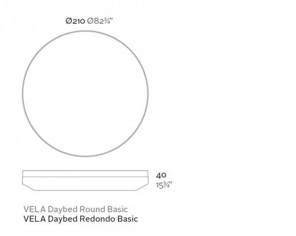 VELA - rundes Daybed