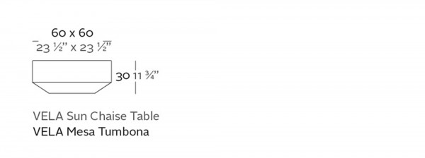 VELA CHILL - Sonnenliege Tisch