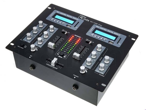2-Kanal DJ-Mixer mit USB, SD & Bluetooth Player - mieten