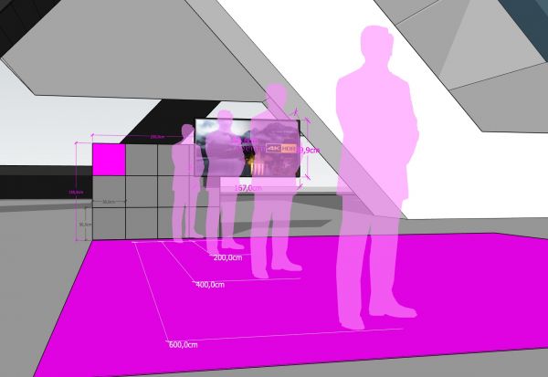 LED Wand P2 Messe SET B200 x H150 cm Wochenende mieten