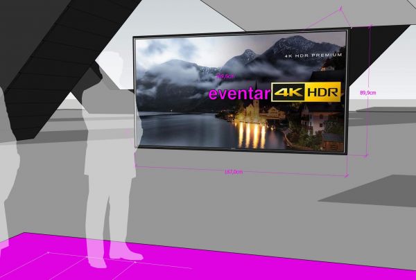 TV 75 Zoll - 4K UHD - Fernseher mieten