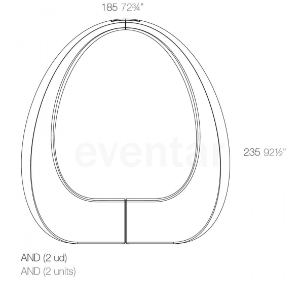 AND - Design Sitzobjekt Bogen