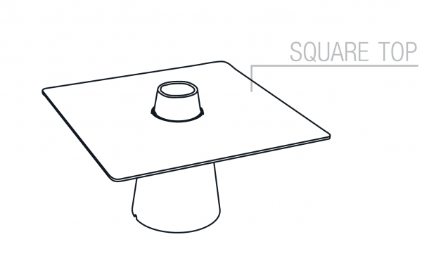 PEAK - quadratischer Tisch